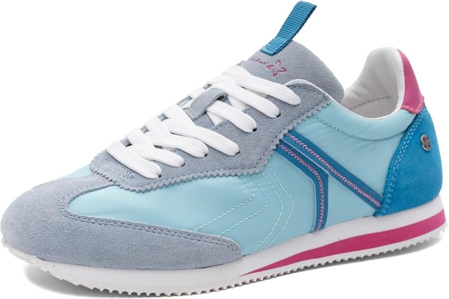 Maciejka Sneakers laag navy lichtblauw grijs - Foto 2