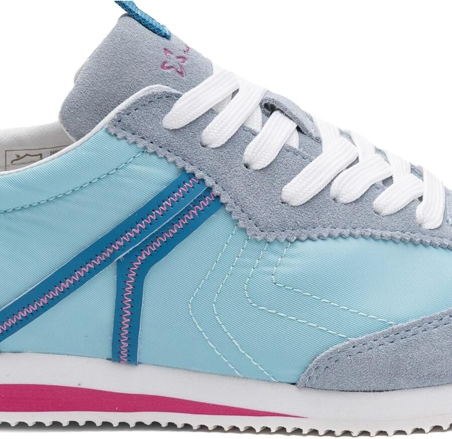 Maciejka Sneakers laag navy lichtblauw grijs - Foto 3