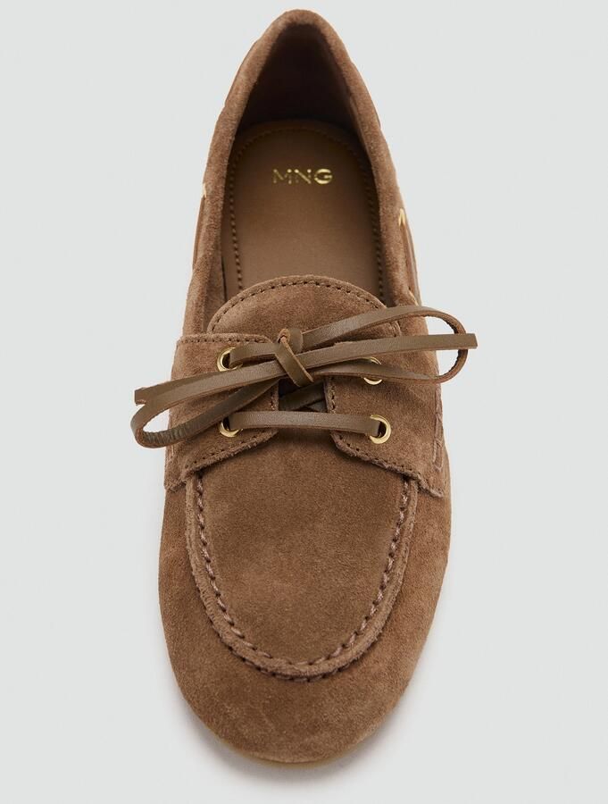 Mango suède bootschoenen cognac - Foto 4