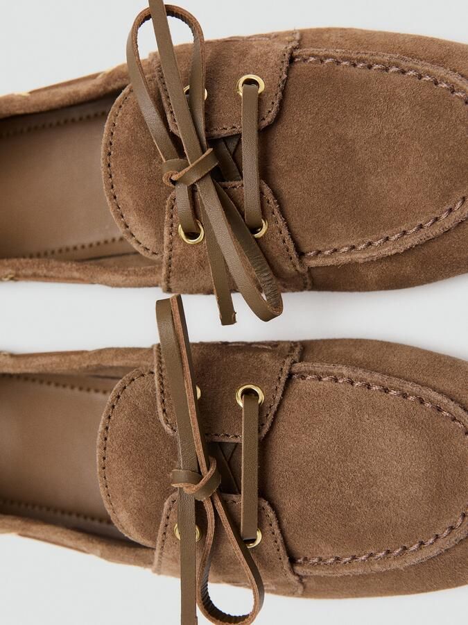 Mango suède bootschoenen cognac - Foto 5