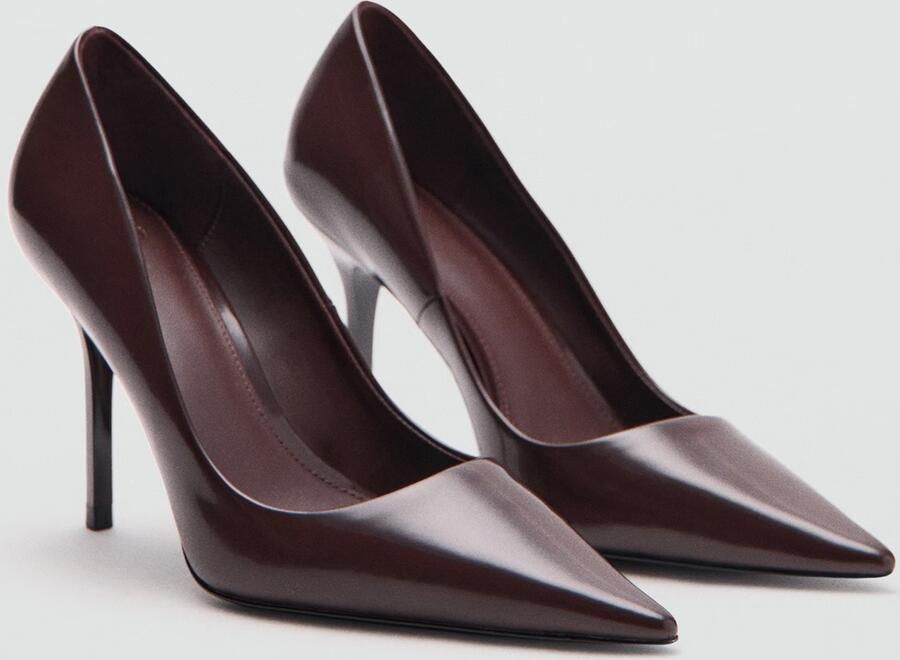 MANGO Pumps 'PUNT' bruin - Foto 6