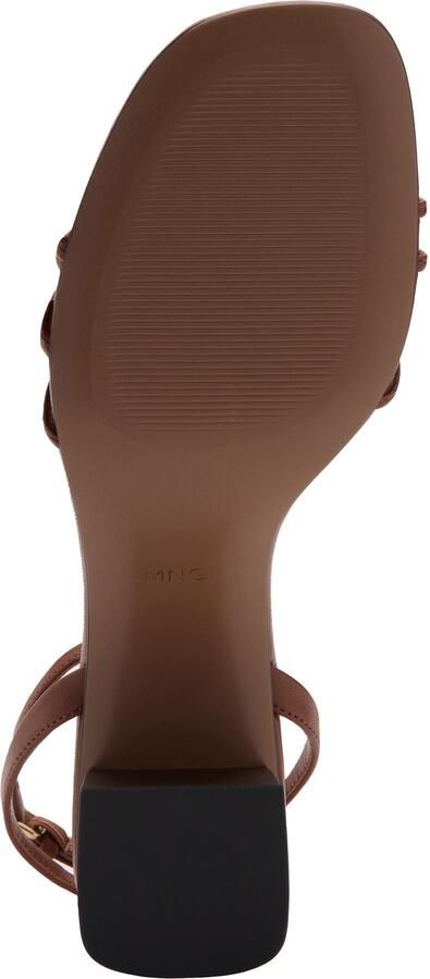 MANGO Sandalen met riem 'RAY' cognac - Foto 3