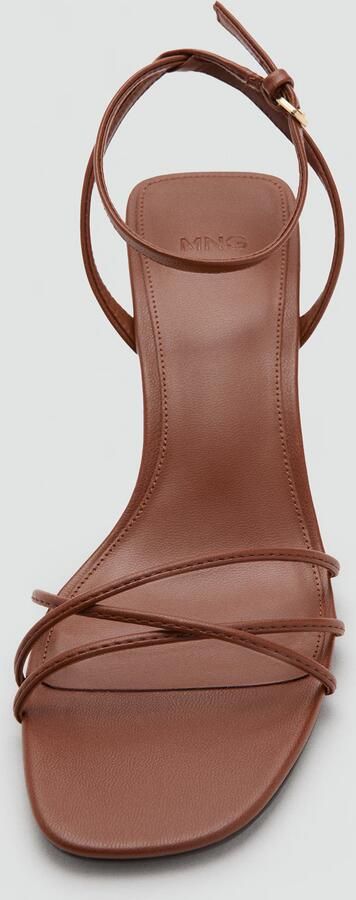 MANGO Sandalen met riem 'RAY' cognac - Foto 6