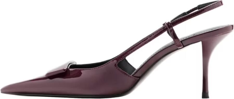 Mango lak slingback pumps bordeaux - Foto 4