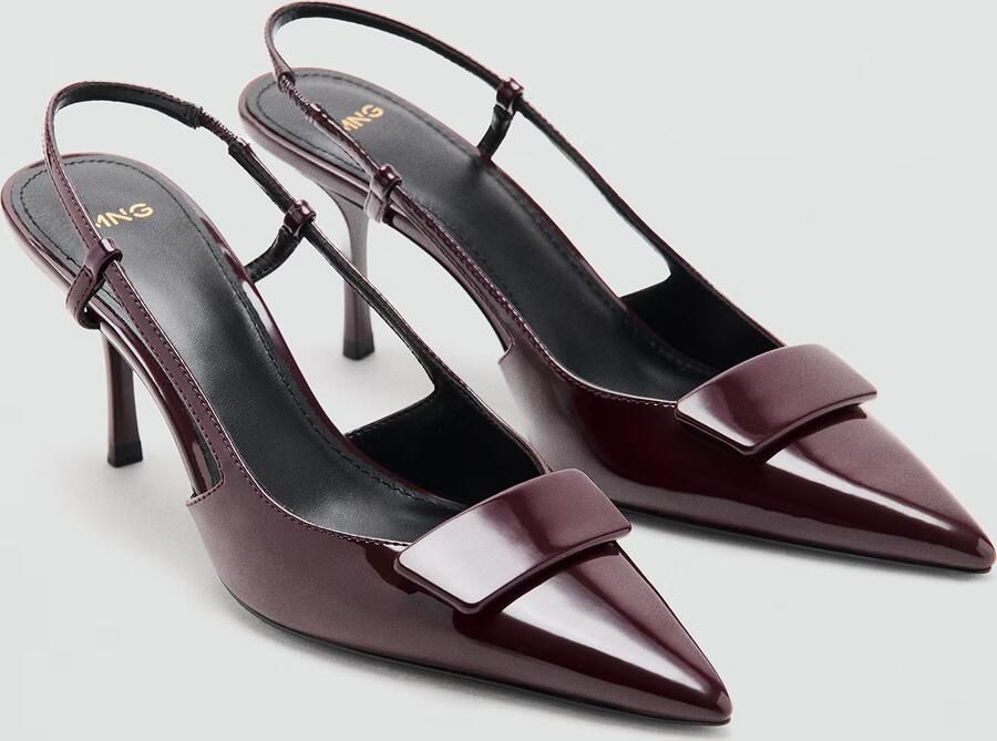 Mango lak slingback pumps bordeaux - Foto 7