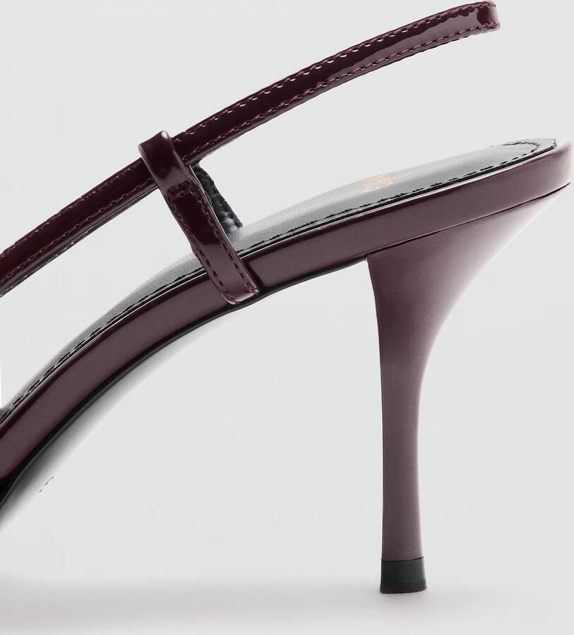 Mango lak slingback pumps bordeaux - Foto 6