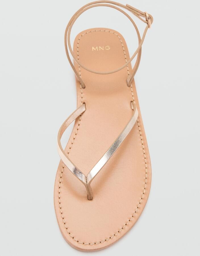 MANGO Teenslipper 'SANDRA' goud - Foto 2