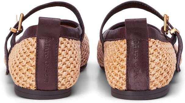 Marc O'Polo Ballerina met riempjes 'Gina' beige bruin - Foto 5