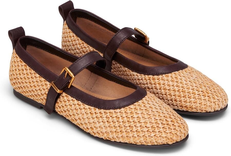 Marc O'Polo Ballerina met riempjes 'Gina' beige bruin - Foto 2