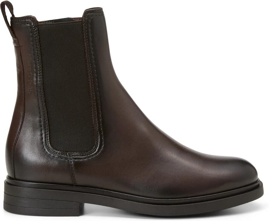 Marc O'Polo Chelsea boots donkerbruin - Foto 4