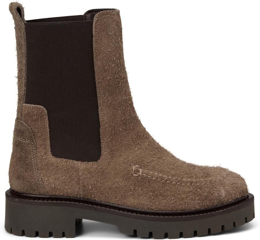 Marc O'Polo Chelsea boots donkerbruin zwart