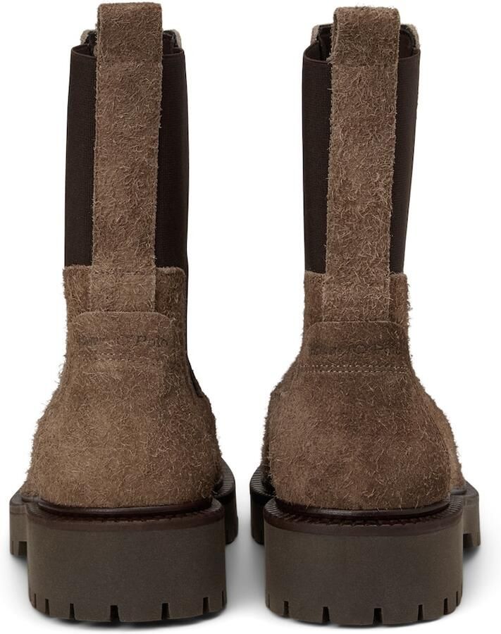 Marc O'Polo Chelsea boots donkerbruin zwart - Foto 3