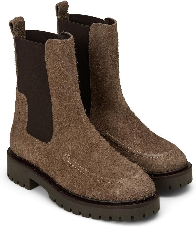 Marc O'Polo Chelsea boots donkerbruin zwart - Foto 2