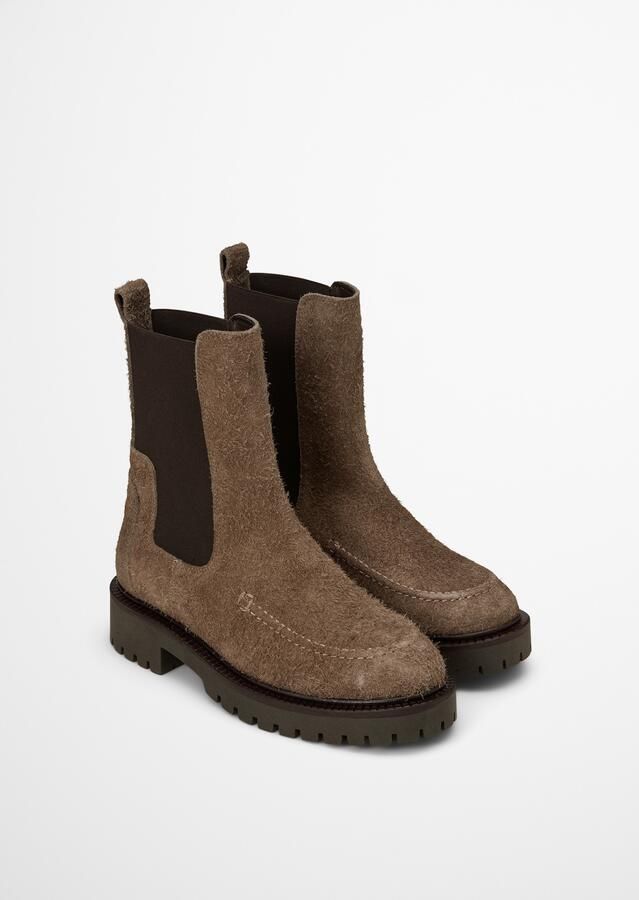 Marc O'Polo Chelsea boots donkerbruin zwart - Foto 4