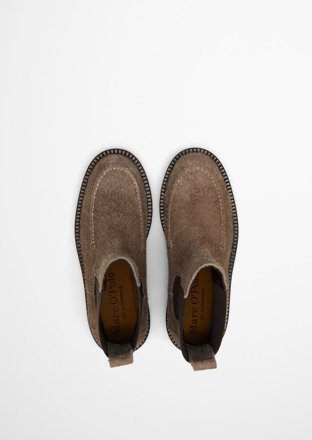 Marc O'Polo Chelsea boots donkerbruin zwart - Foto 6