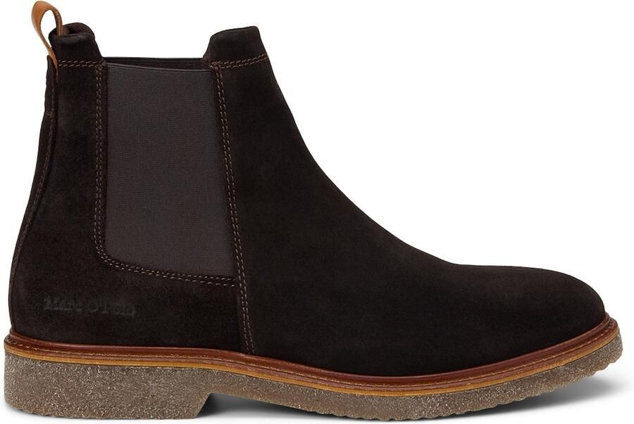 Marc O'Polo Chelsea boots 'Linus' donkerbruin - Foto 4
