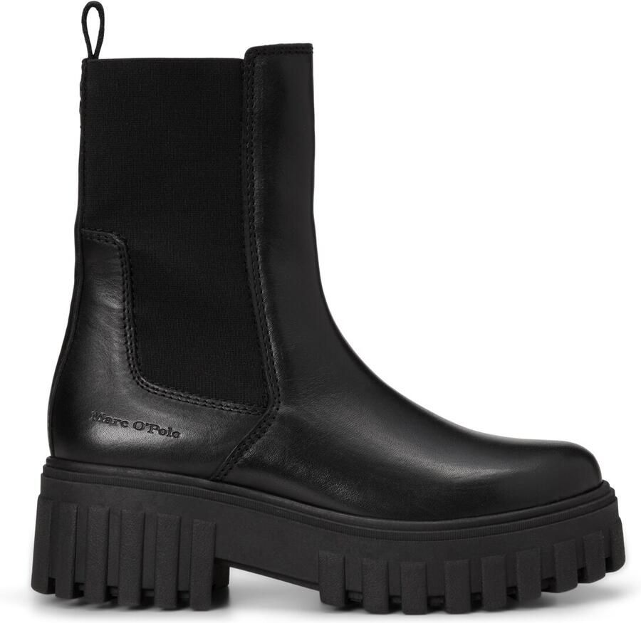 Marc O'Polo Chelsea boots van echt leer met label in reliëf model 'Vala 5'