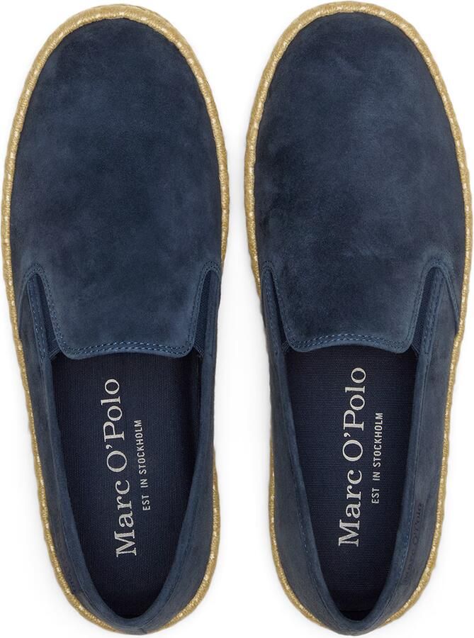 Marc O'Polo Espadrilles van echt leer met logopatch - Foto 2
