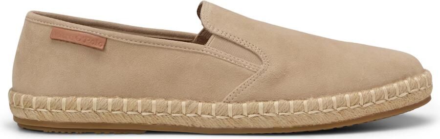 Marc O'Polo Espadrilles van echt leer met logopatch