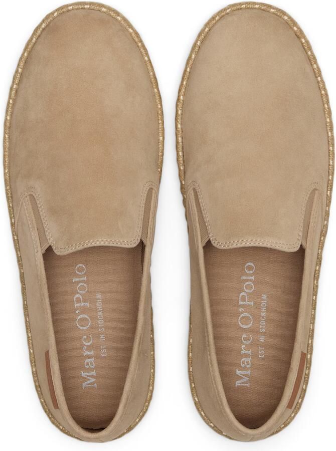 Marc O'Polo Espadrilles van echt leer met logopatch - Foto 2