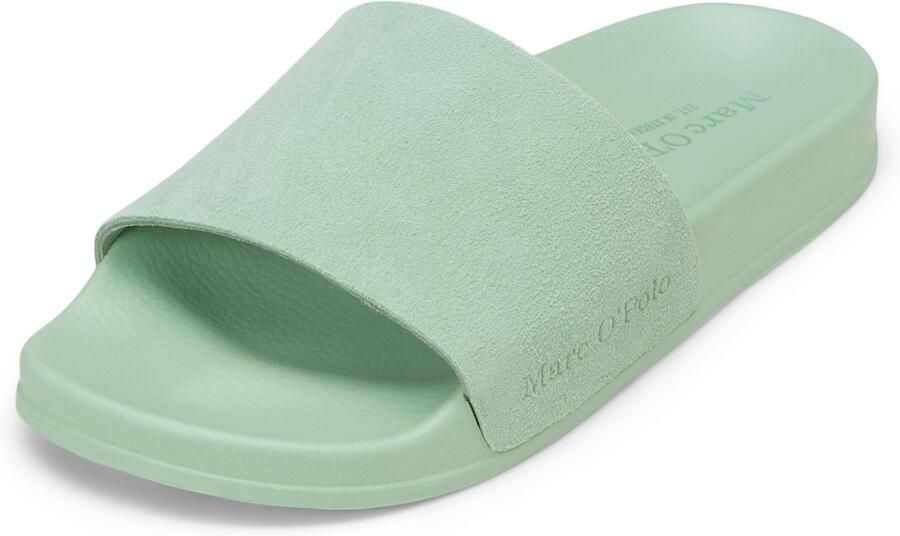 Marc O'Polo Badslippers met labelreliëf