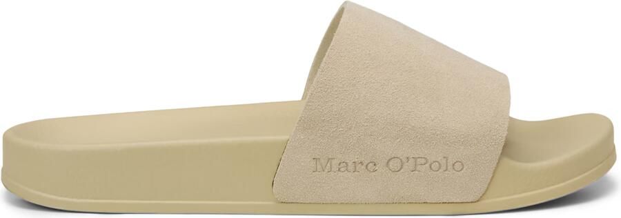 Marc O'Polo Badslippers met labelreliëf