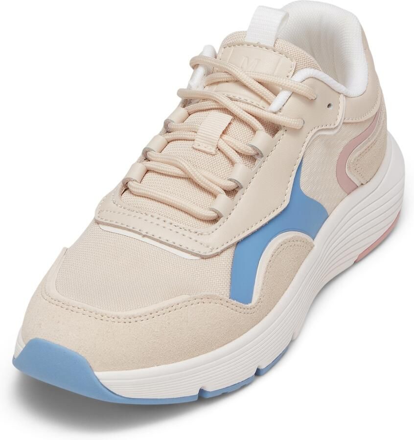 Marc O'Polo Sneakers laag beige blauw - Foto 2