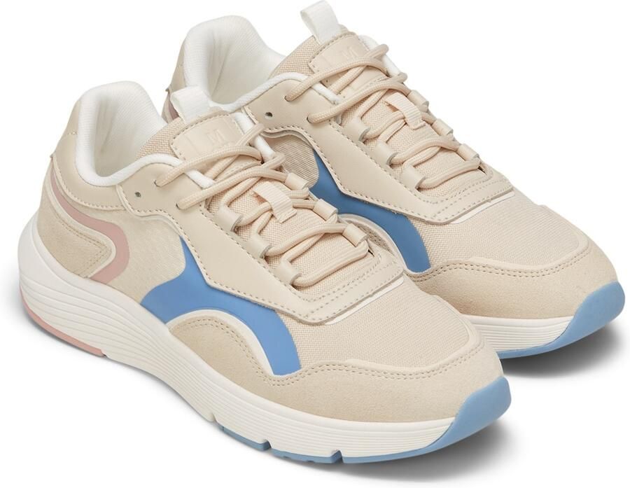 Marc O'Polo Sneakers laag beige blauw - Foto 3