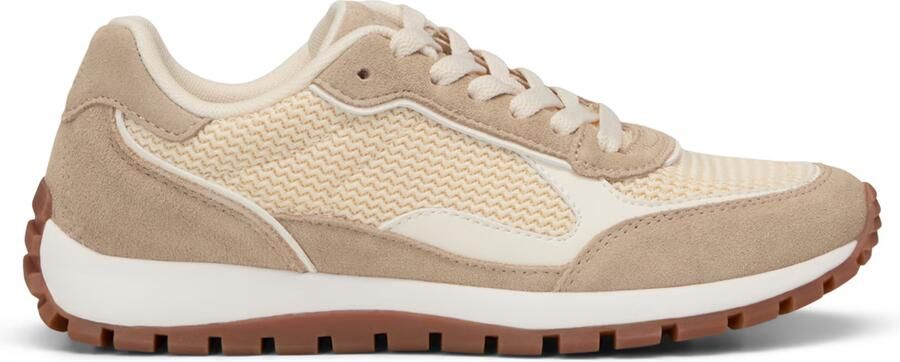 Marc O'Polo Low-top-sneakers van mix van leer en textiel