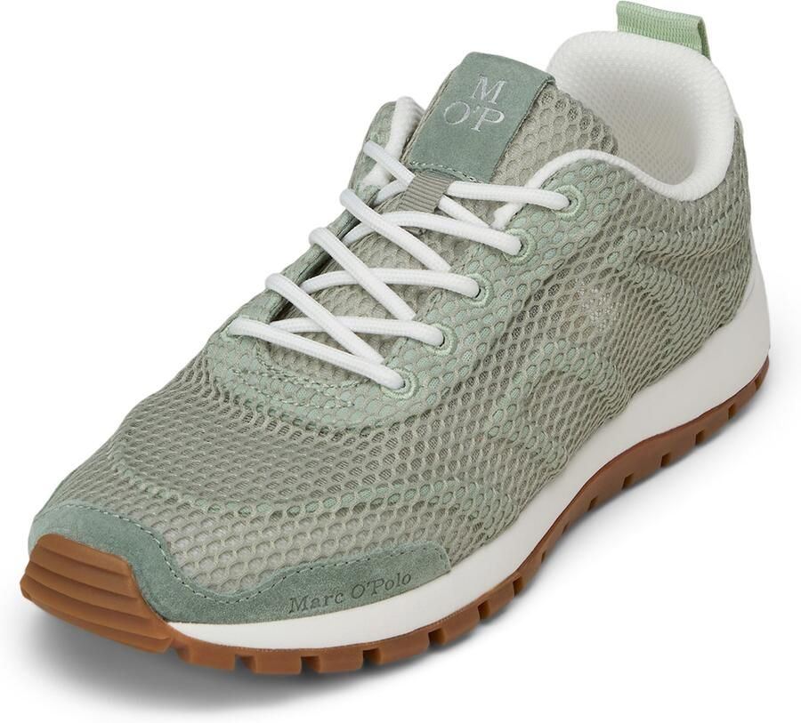 Marc O'Polo Sneakers laag 'Bella' lichtgroen offwhite