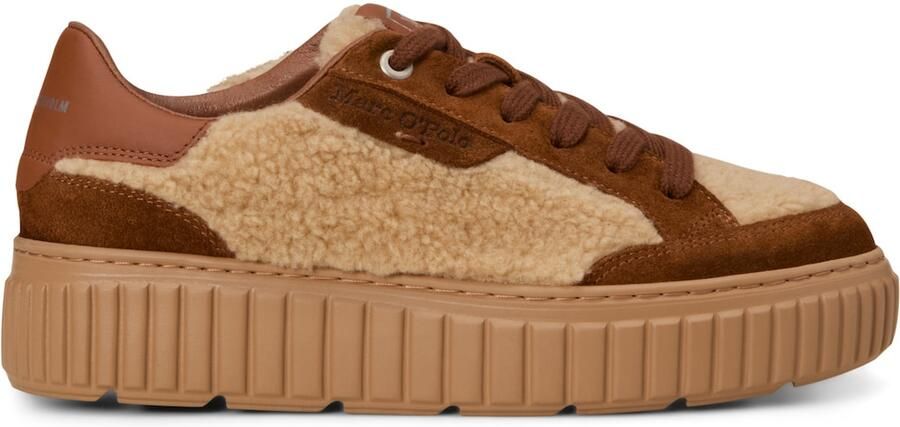 Marc O'Polo Sneakers laag bruin cappuccino - Foto 4