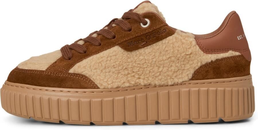 Marc O'Polo Sneakers laag bruin cappuccino - Foto 3