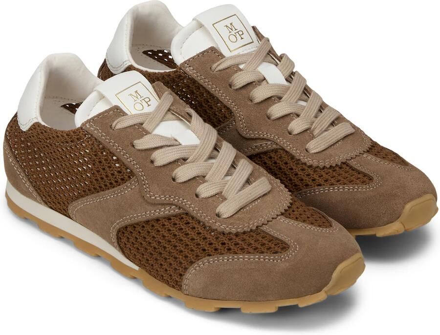 Marc O'Polo Low-top-sneakers van leermix Model 'FABIANA 4M' - Foto 5