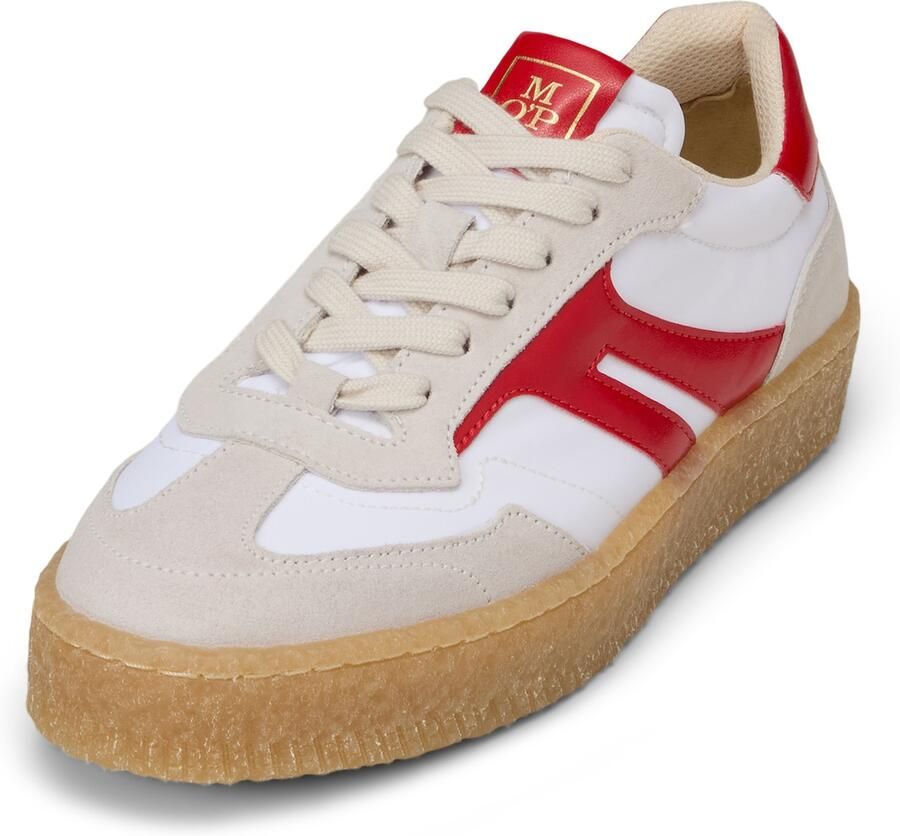 Marc O'Polo Sneakers laag 'Cortney' vuurrood wit offwhite - Foto 2