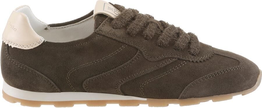 Marc O'Polo Sneakers laag crème olijfgroen