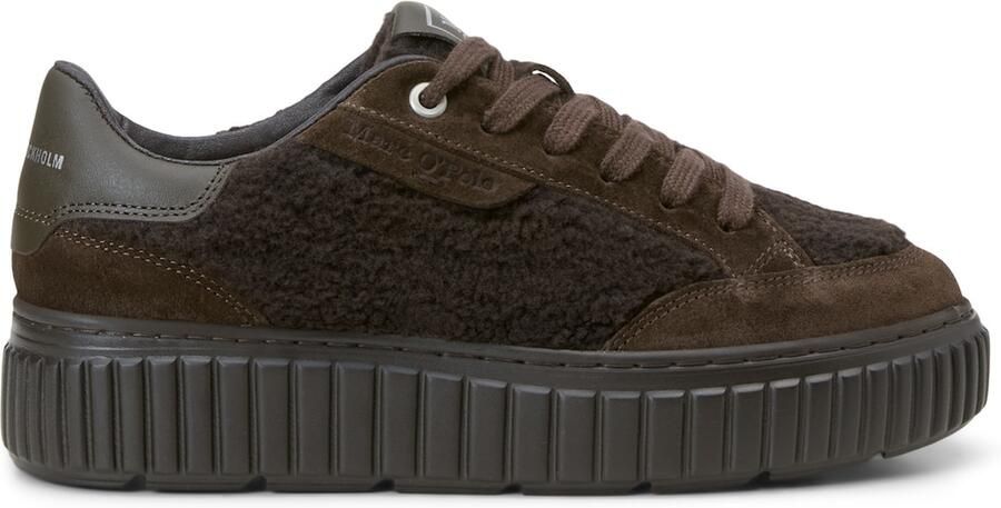 Marc O'Polo Sneakers laag donkerbruin - Foto 3