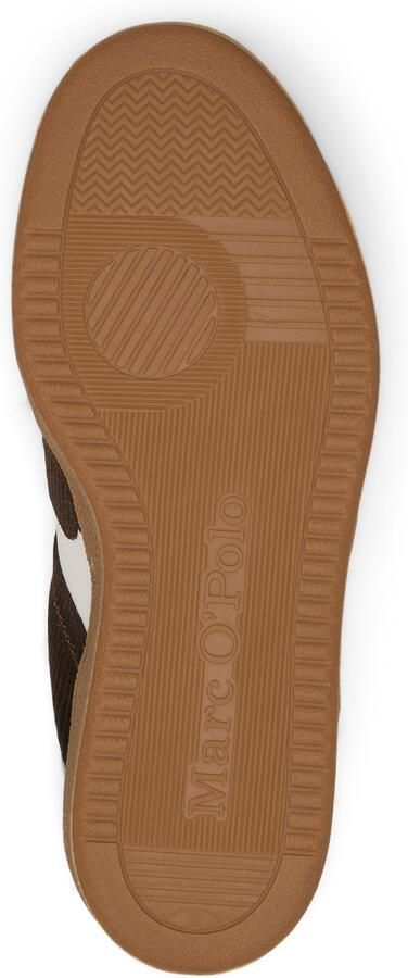 Marc O'Polo Sneakers laag donkerbruin wit - Foto 5