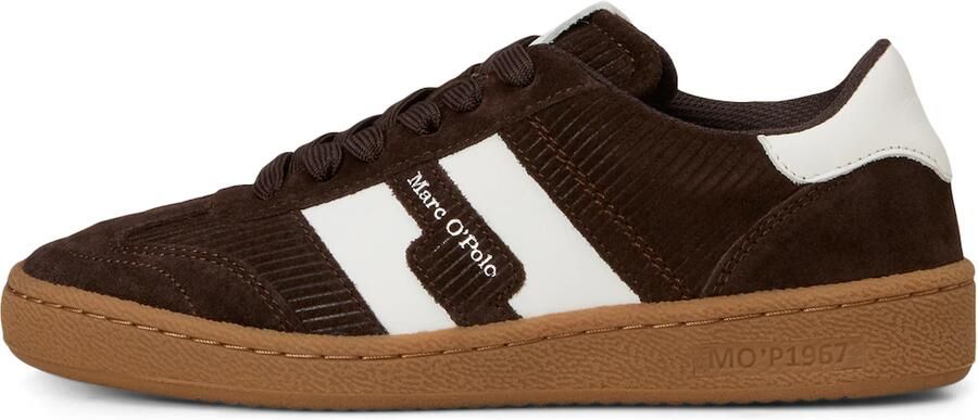 Marc O'Polo Sneakers laag donkerbruin wit - Foto 4