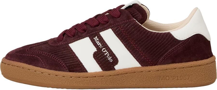 Marc O'Polo Sneakers laag 'Court' donkerrood wit - Foto 5