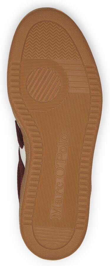 Marc O'Polo Sneakers laag 'Court' donkerrood wit - Foto 6