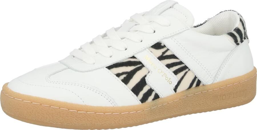 Marc O'Polo Low-top sneakers met imitatiebont
