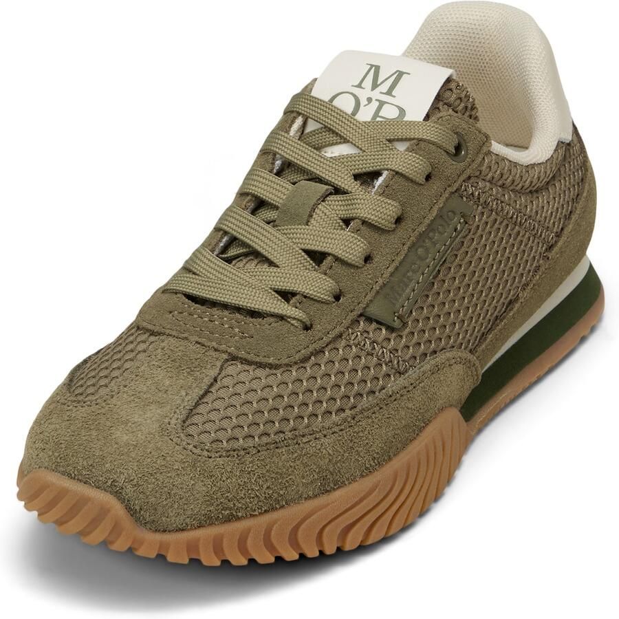 Marc O'Polo Sneakers laag 'Gustafina' olijfgroen wit