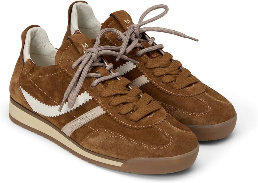 Marc O'Polo Sneakers laag 'Mila' beige cognac wit - Foto 2
