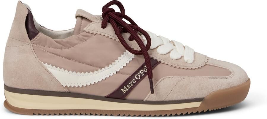 Marc O'Polo Sneakers laag 'Mila' beige taupe wijnrood wit - Foto 5
