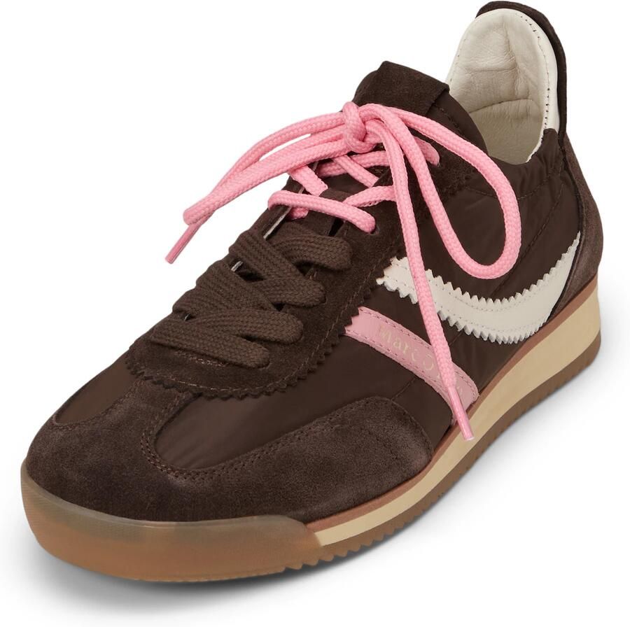 Marc O'Polo Sneakers laag 'Mila' ecru donkerbruin rosé