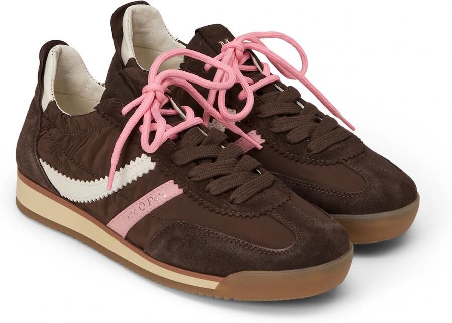 Marc O'Polo Sneakers laag 'Mila' ecru donkerbruin rosé - Foto 2