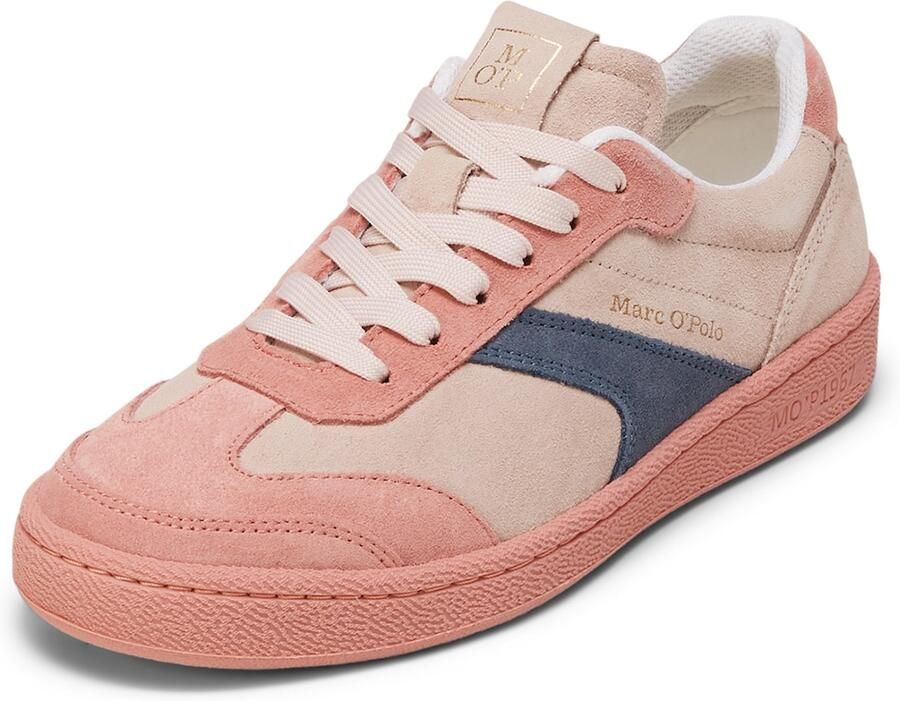 Marc O'Polo Sneakers laag navy poederroze pastelrood