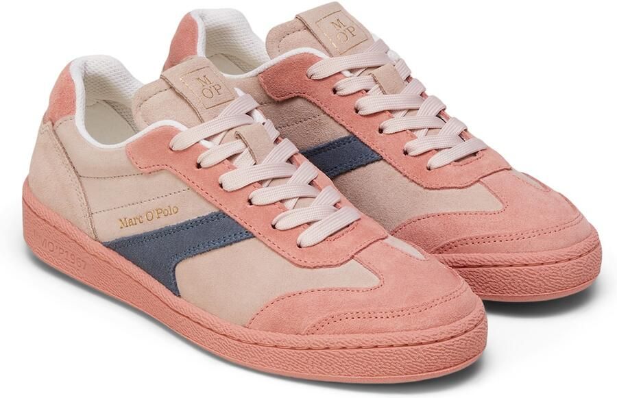 Marc O'Polo Sneakers laag navy poederroze pastelrood - Foto 2