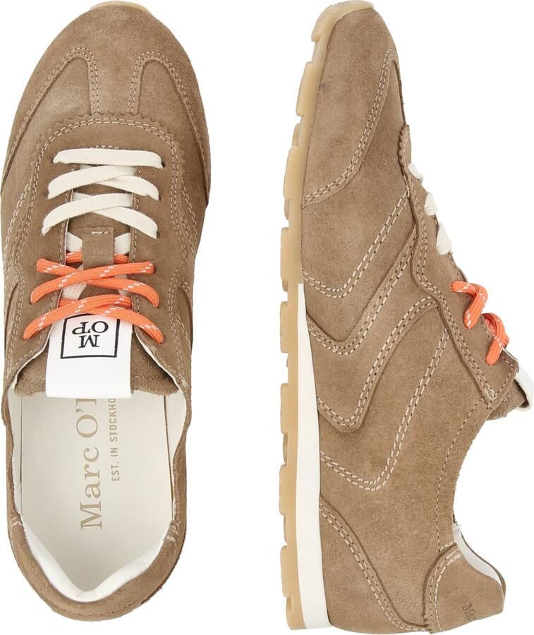 Marc O'Polo Low-top sneaker van een mix van suède Modèle 'FABIANA 4B' - Foto 3