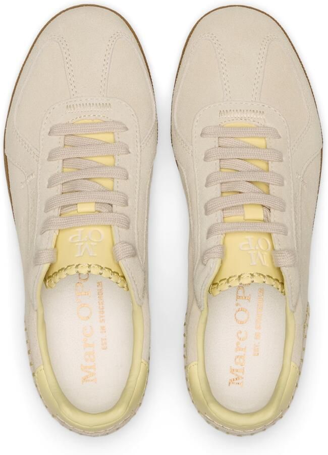 Marc O'Polo Sneakers laag pasteelgeel stone grey - Foto 3